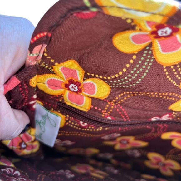 Vera Bradley Perfect Pocket Tote in Buttercup Shoulder bag large top - Picture 7 of 7